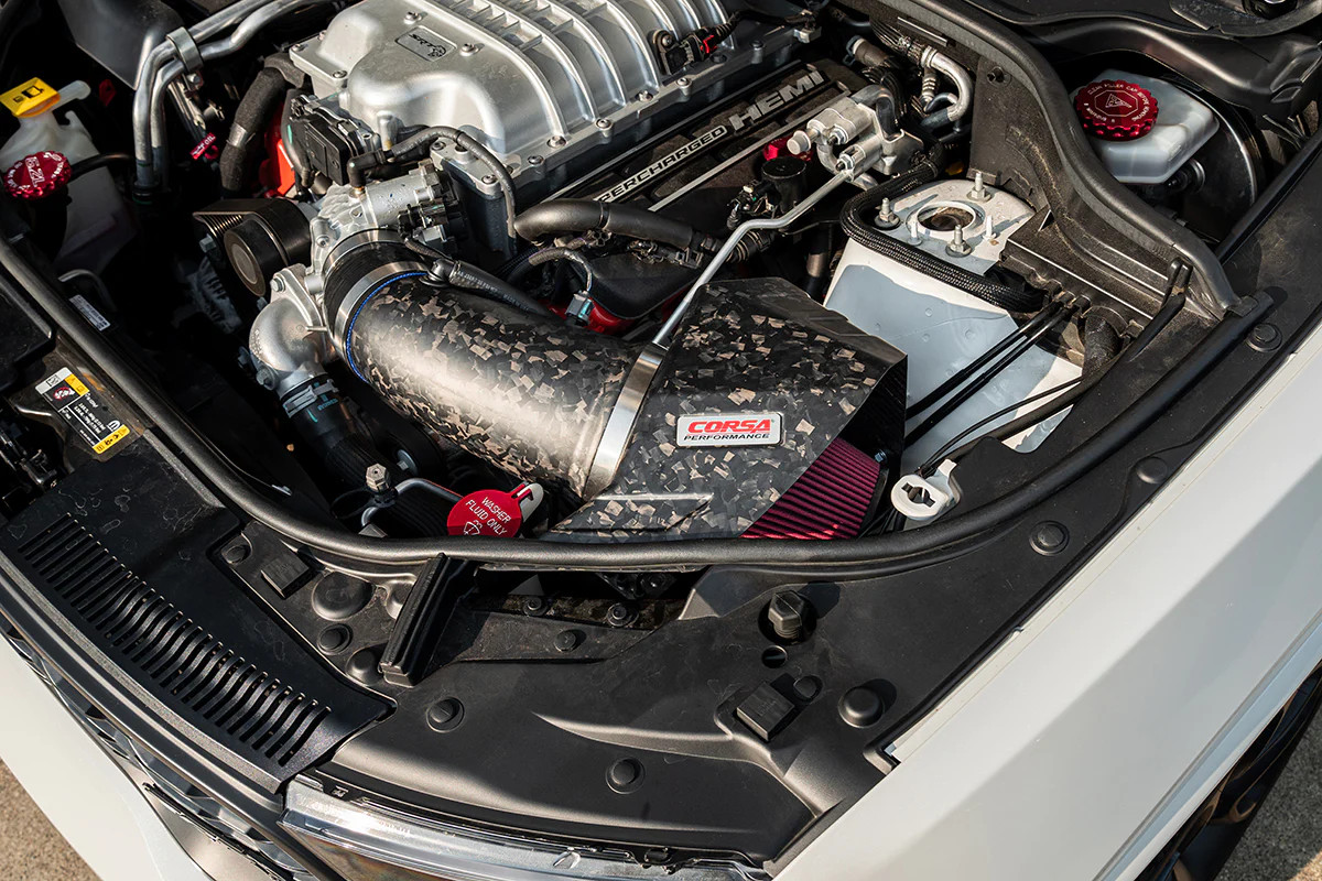 CORSA 44011D-MF Forged Carbon Fiber Air Intake Dry Filter for 18-21 ...