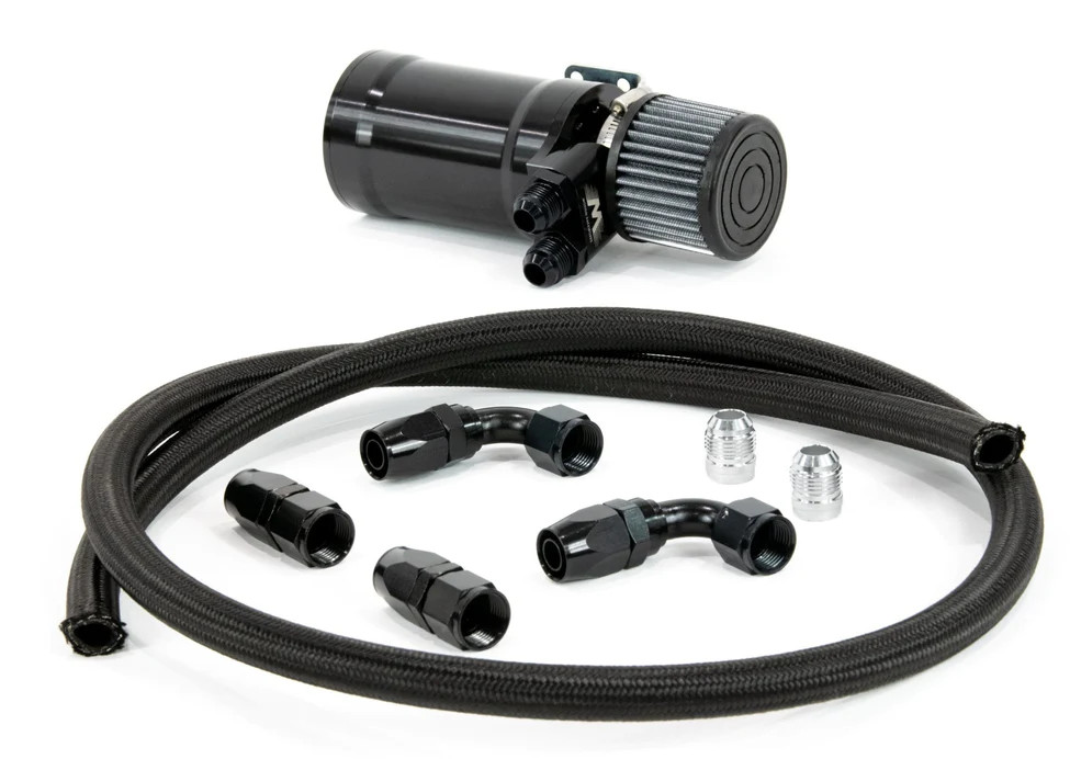 Motion Raceworks 32100K Top Loader Billet Oil Catch Can Kit Dual 10