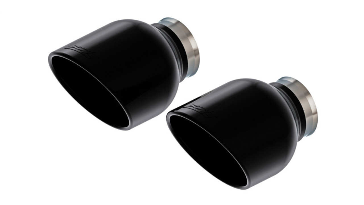 BORLA 60729BC Exhaust Tip Kit Black Chrome for 15-23 charger