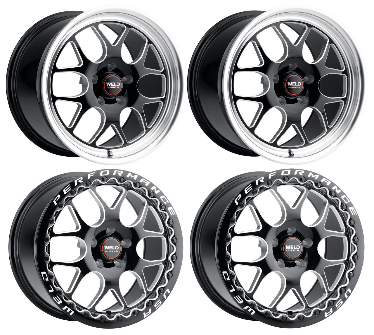 WELD Racing Solana Wheel Drag Pack for 05-23 Challenger, Charger