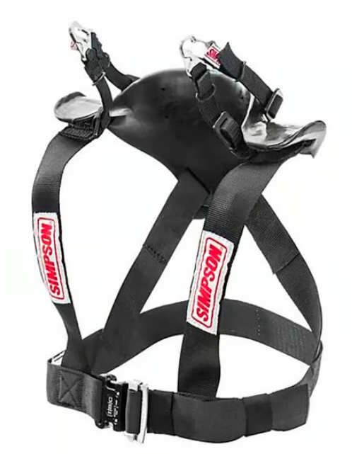 Simpson Hybrid Sport Head & Neck Restraint SFI 38.1 with Seatbelt ...
