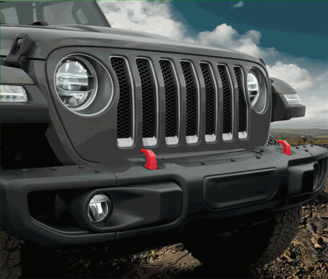 MOPAR 82215121AJ Steel Off Road Front Bumper Three Piece for 18-24