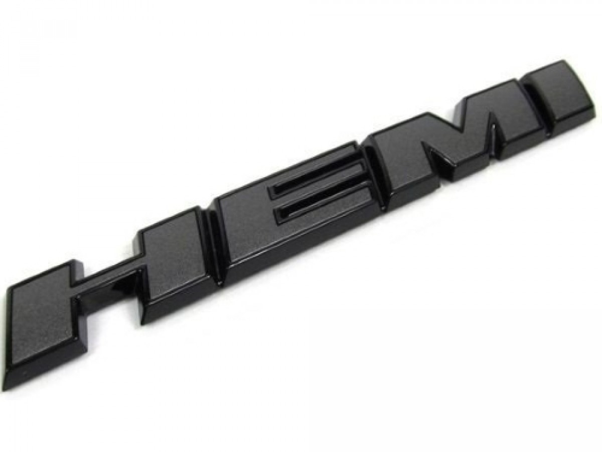 べ MOPAR 68292587AB HEMI Fender Emblem Black for 16-19 Challenger
