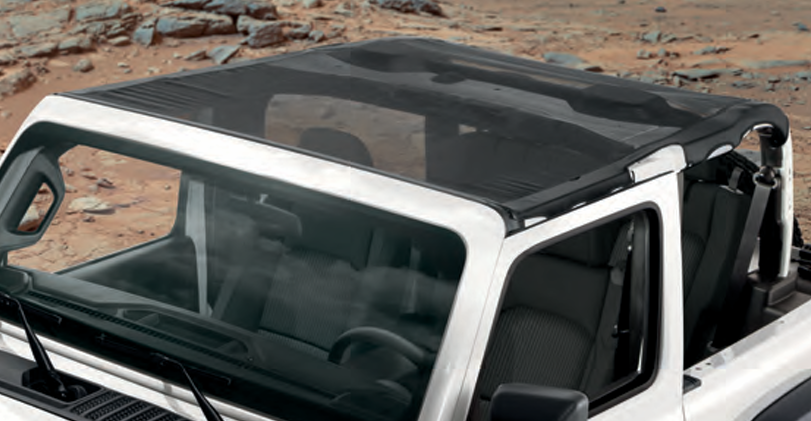 MOPAR 82219167AB Mesh Sunbonnet for 18-25 Jeep Wrangler Unlimited