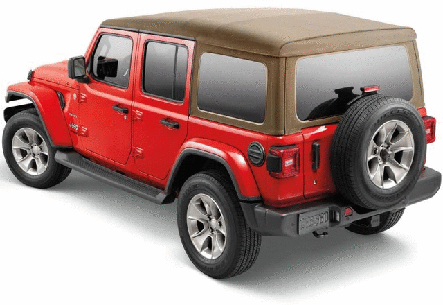 MOPAR 82215914AB Sunrider Soft Top Tan Twill with Tint for 18-25