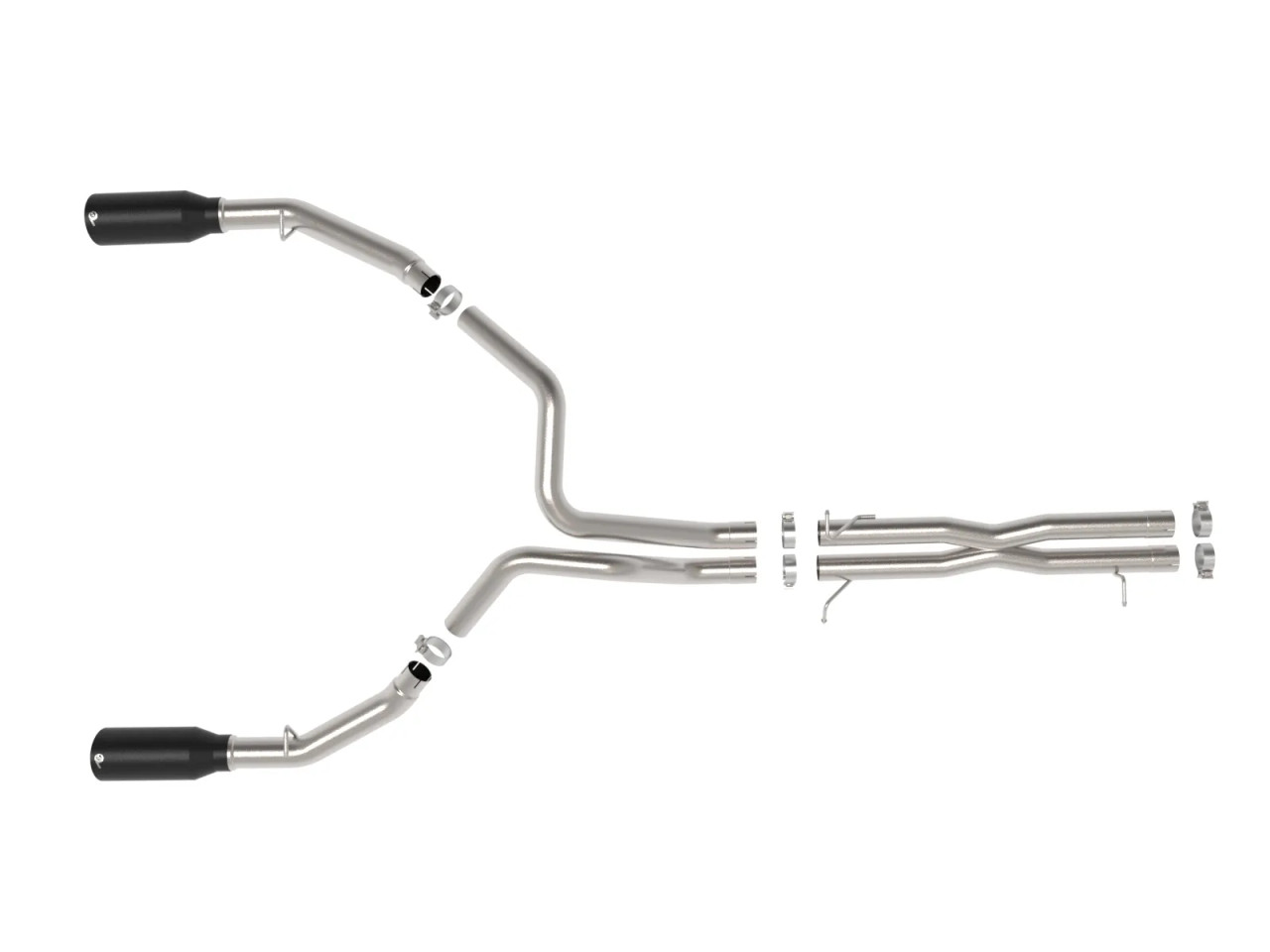 aFe Vulcan Series 3in-2-1/2in 304 SS Cat-Back 2020 Jeep Gladiator (JT) V6-3.6L w/ Black Tips