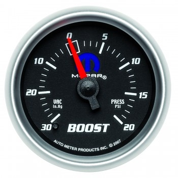 Auto Meter Mopar Mechanical Boost Gauge (Black) 880012