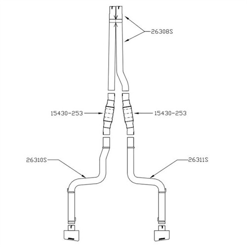 Flowmaster 817563 Outlaw CatBack Exhaust System for 0814 Challenger