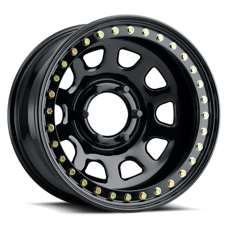 Raceline RT5158012 RT51 Black Daytona Beadlock 15x8 5x4.5 3.75
