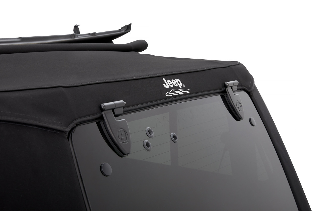 Bestop 54463-17 Trektop Pro Hybrid Slantback Jeep Logo Soft Top Premium ...