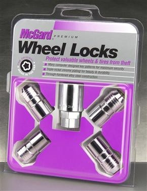 McGard Chrome Wheel Locks - Set of 4 Locks and 1 Key - 24215