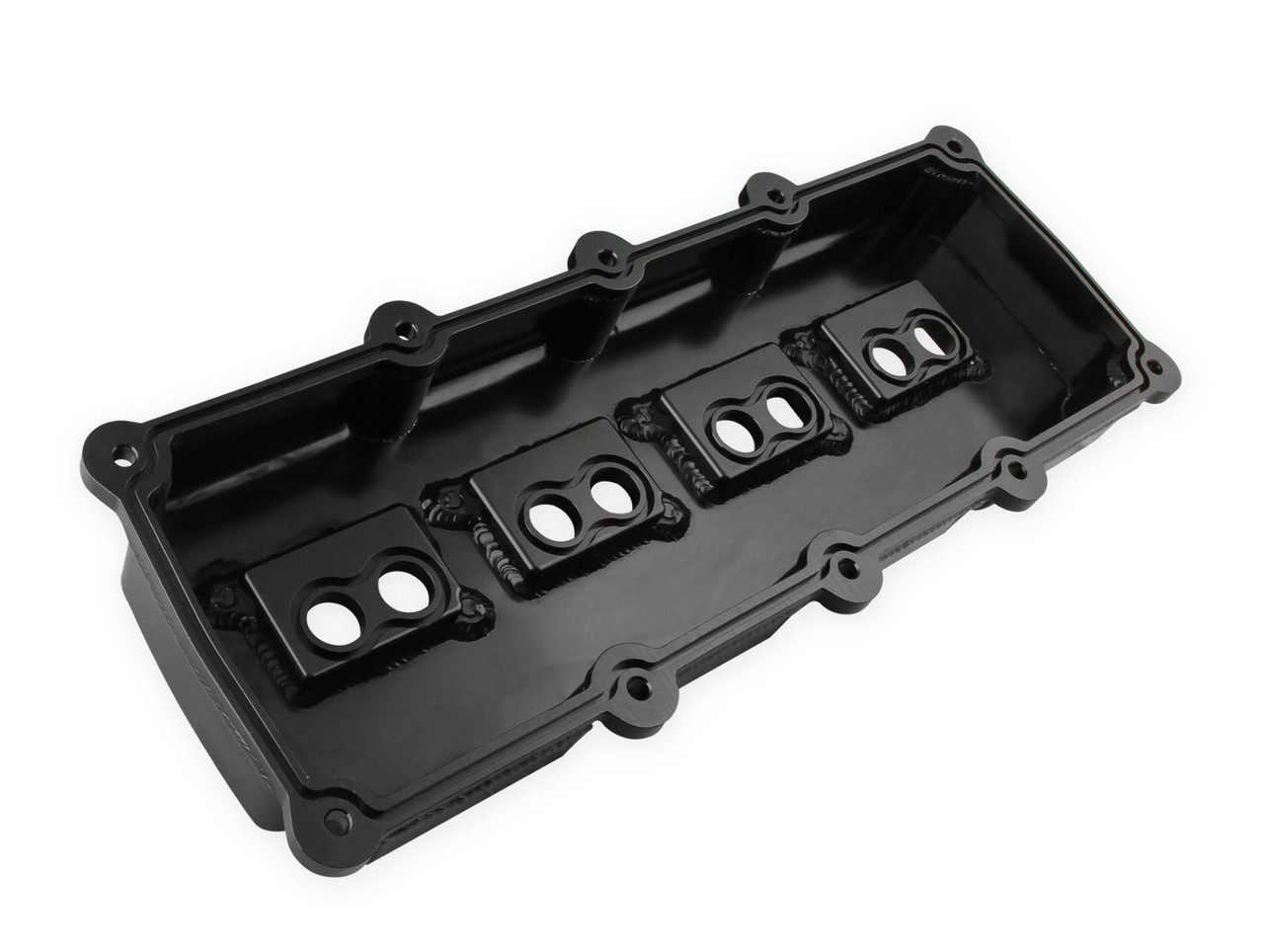 Holley Sniper Fabricated Valve Covers in Black for 5.7/6.1/6.4L Gen III