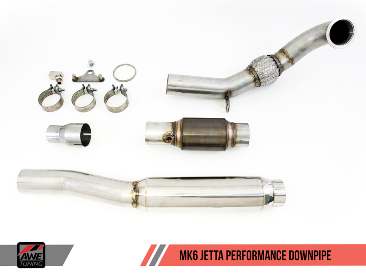 AWE Tuning 1.8T 2.0T MK6 Jetta Performance Downpipe High Horse