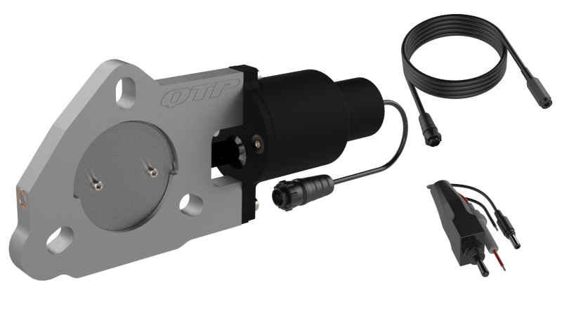 QTP 2.5in BoltOn QTEC Electric Cutout Valve Single High Horse