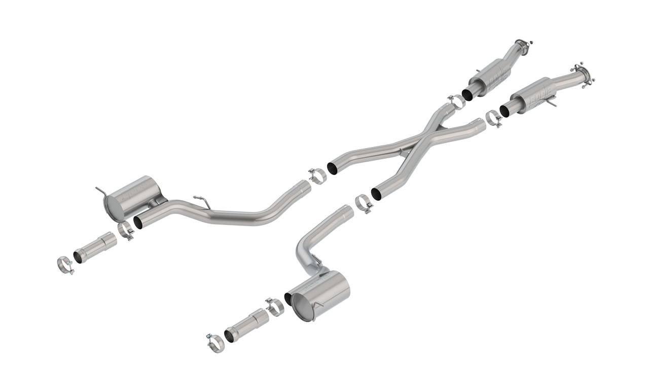 BORLA 140756 Cat-Back Exhaust ATAK Stock Tips for 18-21 Jeep Grand