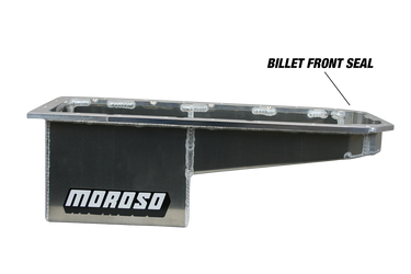 Moroso Aluminum 10 QT, Wet Sump Oil Pan, Pickup & Dust Shield for (REAR SUMP) Complete Package