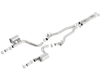 BORLA 140648 Cat-Back Exhaust ATAK with Valve Simulators for 15-23 Challenger SRT Hellcat 6.2L HEMI