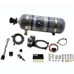 Nitrous Express 20943-12 Plate Nitrous System 50-250hp 12lb Carbon Bottle for 15-23 Demon, Challenger, Charger, Durango SRT Hellcat, Trackhawk & TRX 6.2L HEMI