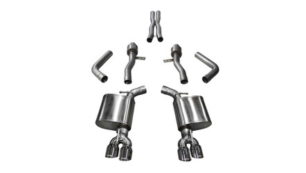 CORSA 14987 Sport Cat-Back Twin Polished Tips for 15-23 Challenger SRT & SRT Hellcat 6.2L HEMI