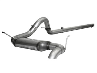 aFe Power MACH Force-Xp Hi-Tuck 3" 409 Stainless Steel Cat-Back Exhaust System for 07-11 Jeep Wrangler Unlimited JK 3.8L - 49-46202