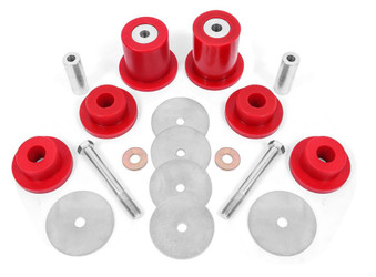 BMR Suspension Polyurethane Differential Mount Housing Bushing Kit in Red for 15-Current Dodge Challenger & Charger - DMB111