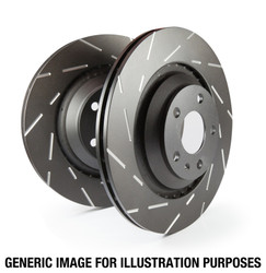 EBC 06-10 Jeep Grand Cherokee 6.1 SRT-8 USR Slotted Front Rotors - USR7385