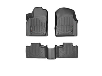 WeatherTech 444851-443242 Front & Rear FloorLiners Black for 13-15 Durango with 2nd Row Bench Seat