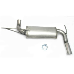 JBA 40-1509 2-1/2" Stainless Steel Axle Back Exhaust System for 07-18 Jeep Wrangler JK 3.6/3.8L