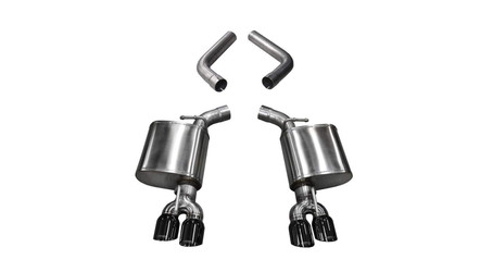 CORSA 21020BLK 2-3/4" Sport Axle-Back Twin Black Tips for 15-23 Challenger 6.2/6.4L & 17-23 5.7L