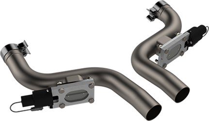 QTP 530115 Aggressor Cutout Pipes for 15-23 Challenger, Charger R/T Scat Pack 6.4L, SRT 392, SRT Hellcat 6.2L & 2023 300C 6.4L 392 HEMI