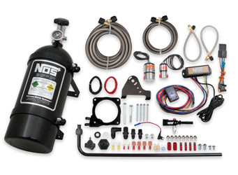 DISCONTINUED NOS Wet 80mm Plate Black Nitrous System for 11-20 Challenger, Charger, Magnum & 300C 6.4L - 05182BNOS