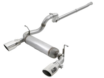 aFe Power 49-48076-P Rebel Series 2-1/2" Cat-Back Exhaust System Polished Tips for 18-24 Jeep Wrangler JL 3.6L