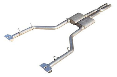Pypes Cat Back Exhaust System Street Pro Mufflers Polished Tips for 08-14 Challenger 5.7L - SMC20S