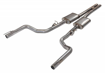 Pypes Cat Back Exhaust System H Pipe Violator Pro Mufflers for 15-Current Challenger SRT 6.4L - SMC32V