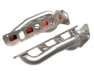 aFe Power 48-32030-T Twisted Steel Short Tube Headers Titanium Coated for 21-24 RAM TRX