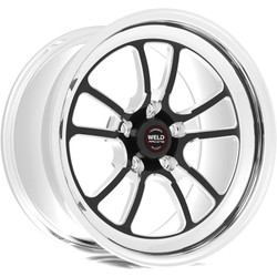 DISCONTINUED WELD Racing S70 RT-S 20x7 4.3" Backspace Black Center Front Wheel for 05-23 Challenger, Charger, Magnum & 300C SRT8, SRT & Hellcat - 70HB0070W43A