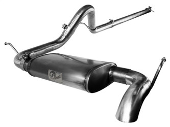 aFe Power MACH Force-Xp Hi-Tuck 2-1/2" 409 Stainless Steel Cat-Back Exhaust System for 07-11 Jeep Wrangler Unlimited JK 3.8L - 49-46207