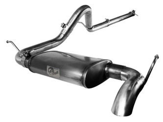 DISCONTINUED aFe Power 49-46208 MACH Force-Xp Hi-Tuck 2-1/2" Cat-Back Exhaust System for 07-11 Jeep Wrangler JK 2 Door 3.8l