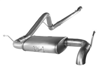 aFe Power MACH Force-Xp Hi-Tuck 2-1/2" 409 Stainless Steel Cat-Back Exhaust System for 12-18 Jeep Wrangler Unlimited JK 3.6L - 49-46212