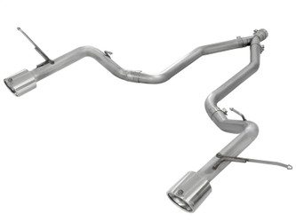 aFe Power 49-46235 Large Bore-HD 2-1/2" 409 Stainless Steel DPF-Back Exhaust System without Resonators for 14-16 Jeep Grand Cherokee 3.0L EcoDiesel