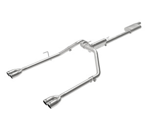 aFe Power Vulcan Series 3" to 2-1/2" 304 Stainless Steel Cat-Back Exhaust System Polished Tips for 20-Current Jeep Gladiator JT 3.6L - 49-38084-P