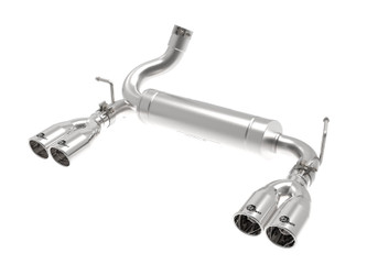 aFe Power 49-48086-P Rebel Series 2-1/2" Axle-Back Exhaust System Polished Tips for 07-18 Jeep Wrangler JK 3.8/3.6L