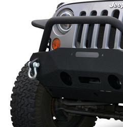 DISCONTINUED DV8 Offroad 07-18 Jeep Wrangler JK FS-16 Steel Stubby Front Bumper w/ Fog Lights