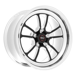 DISCONTINUED WELD Racing S70 RT-S 17x7 2.2" Backspace Black Center Front Wheel for 2018 Demon & 21-23 Challenger SRT Super Stock - 70HB7070W22A