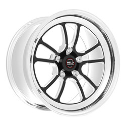 DISCONTINUED WELD Racing S70 RT-S 17x5.2 1.9" Backspace Black Center Front Wheel for 2018 Demon & 21-23 Challenger SRT Super Stock - 70HB7050W19A