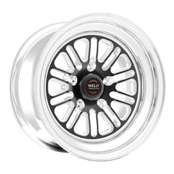 DISCONTINUED WELD Racing S72 RT-S 17x5.2 1.9" Backspace Black Center Front Wheel for 2018 Demon & 21-23 Challenger SRT Super Stock - 72HB7050W19A