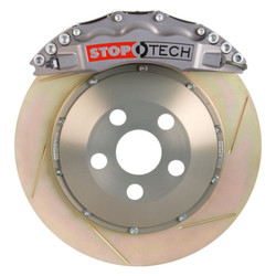 StopTech Front Performance Big Brake Kit Trophy Sport ST-60 Calipers Zinc Plated Slotted Rotors for 05-10 Challenger, Charger, Magnum & 300 SRT8 - 83.242.6800.R3