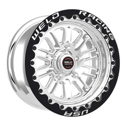 DISCONTINUED WELD Racing S72 RT-S 15x10 6.5" Backspace Polished Rear Beadlock Wheel for 05-23 Challenger, Charger, Magnum & 300C R/T, SRT8, SRT & Hellcat with 15" Brake Conversion - 72MP-510W65F