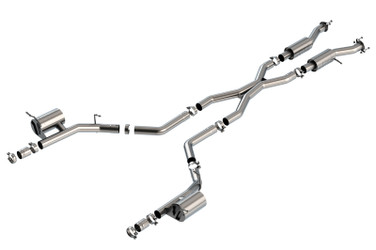 BORLA 140887 Cat-Back Exhaust S-Type OEM Tips for 2021 & 23-24 Durango SRT Hellcat 6.2L HEMI