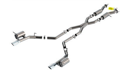 BORLA Exhaust Cat-Back Exhaust System S-Type Chrome Tips for 21-Current Dodge Durango SRT Hellcat 6.2L - 140885  